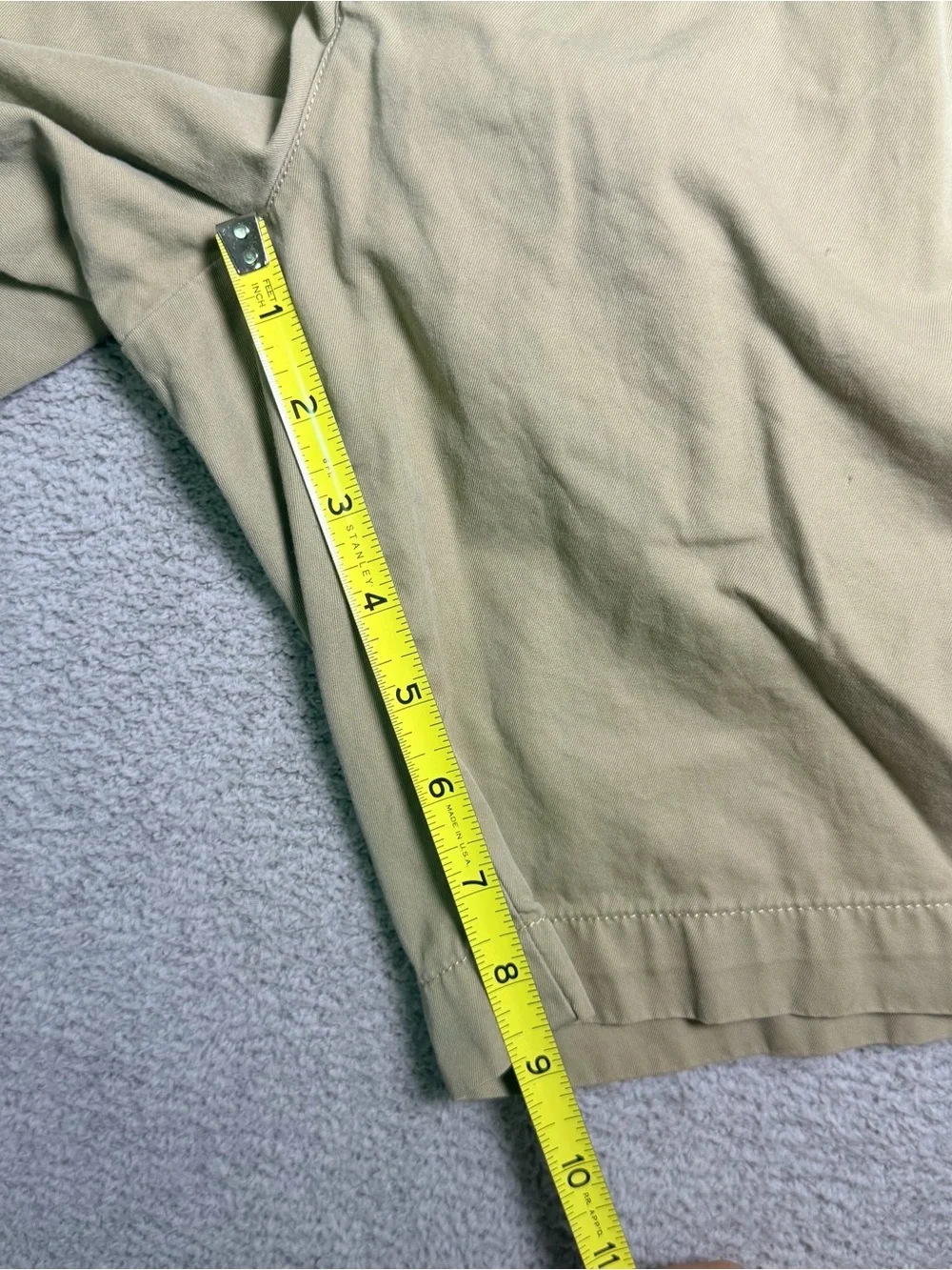 Vintage Polo Ralph Lauren Pleated Chino Shorts Men’s 36 Fits 34 Khaki Preppy